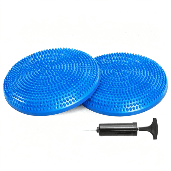 BESTSKY Balance Pad Balance Disc with Air Pump Wobble Cushion for Stability Workout 2 Pcs