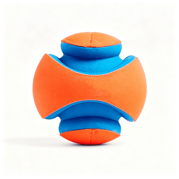 BESTSKY Ball Dog Toy - Floats in Water - Perfect for Interactive Play - Made with Durable Rubber and Foam - for Large Dogs - Size Large - 8-Inch Diameter - Pack of 1