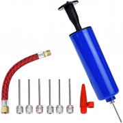BESTSKY Ball Pump Air Pump Hand Pump For Basketball Football Volleyball Sports Ball Yoga Ball With 7 Needles 1 Nozzle And 1 Valve Adapter