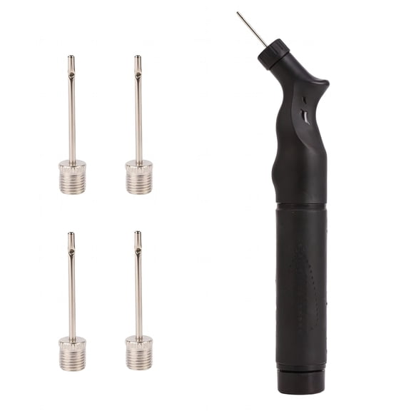 BESTSKY Ball Pump for Sports Balls - Push & Pull Inflating System - Hand Pump for All Exercise Balls - Volleyball Pump, Basketball Inflator, Football & Soccer Ball Air Pump - 5 Needles Set
