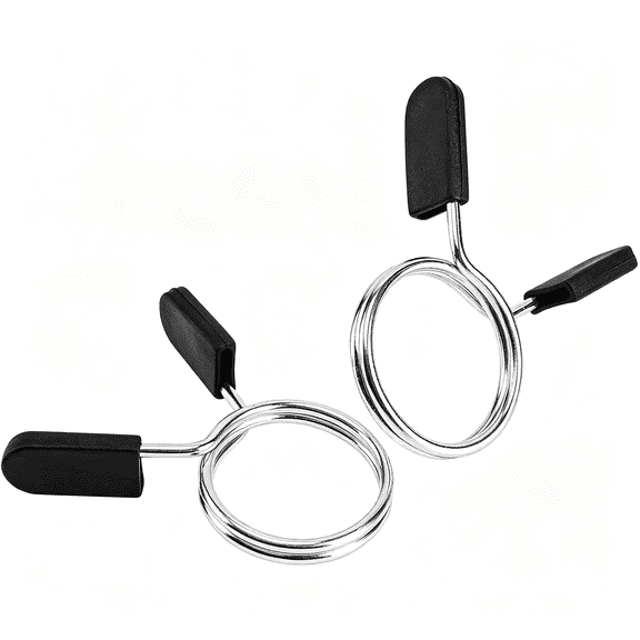 BESTSKY Barbell Clips Barbell Clamps Collars 2"Es Weight Bars Lock Dumbbell Spring Clips Circlip Fitness Weightlifting for Strength Training Gym Accessory
