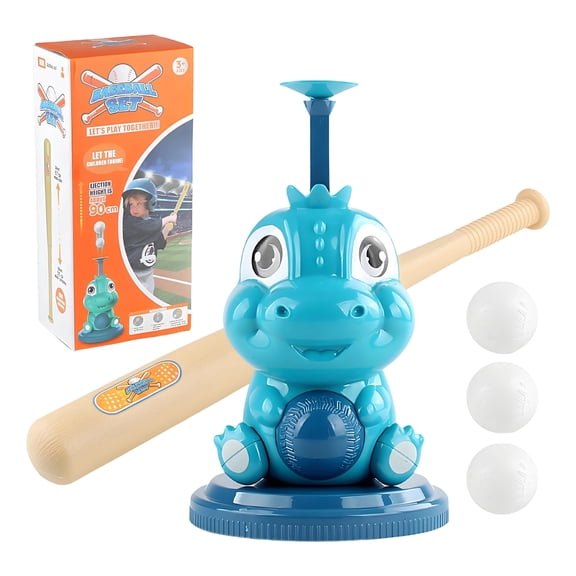 BESTSKY Baseball Pitching Machines,Plastic Pitching Machine,Baseball Popper for Hitting with Extendable Baseball,Baseball Toys for Family Interaction and Improving Coordination