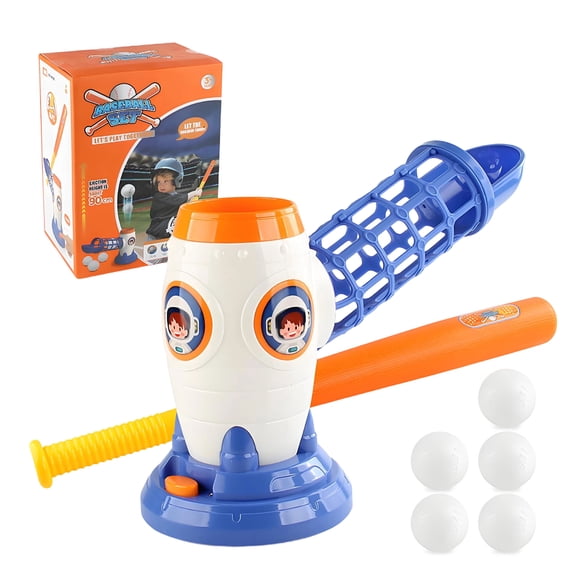 BESTSKY Baseball Pitching Machines,Plastic Rocket Pitching Machine,Automatic Baseball Popper for Hitting,Pop Up Baseball Trainer,Family Outdoor Baseball Game