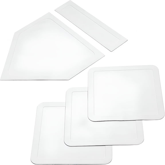 BESTSKY Baseball & Softball 5 Piece Base Set - Rubber Field Bases for Kids & Adults