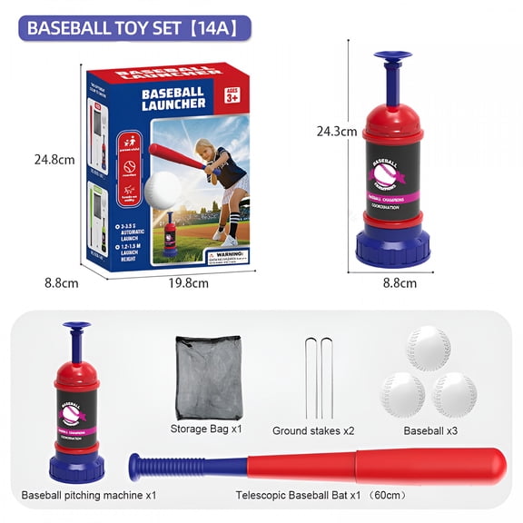 BESTSKY Baseball Training Tee Ball Popper,Pop Up Baseball Trainer,Hitting Tee for Perfect Swings,Batting Machine for Practicing Hitting Without a Pitcher