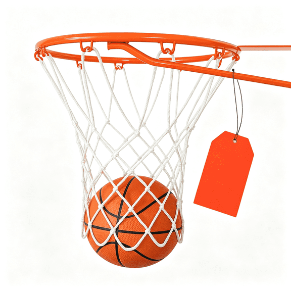 BESTSKY Basketball Net Replacement Heavy Duty - 12 Loops, Professional All Weather Anti Whip Nets, Fits Standard Indoor Or Outdoor Rims - Premium Basketball Accessories - Hoop Net