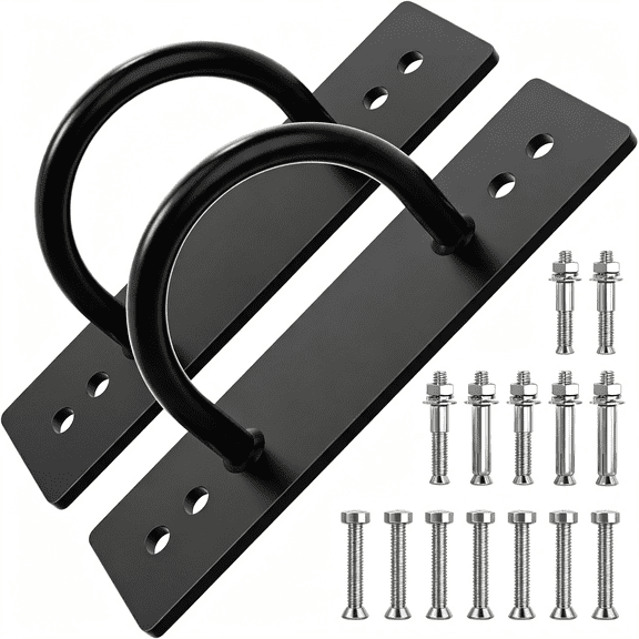 BESTSKY Battle Rope Anchor,Wall Ceiling Mount Bracket for Suspension Strap,Body Weight Strength Training Systems,Heavy Duty Hammock Hanging Kit for Battle Rope,Yoga and Gymnastic Rings