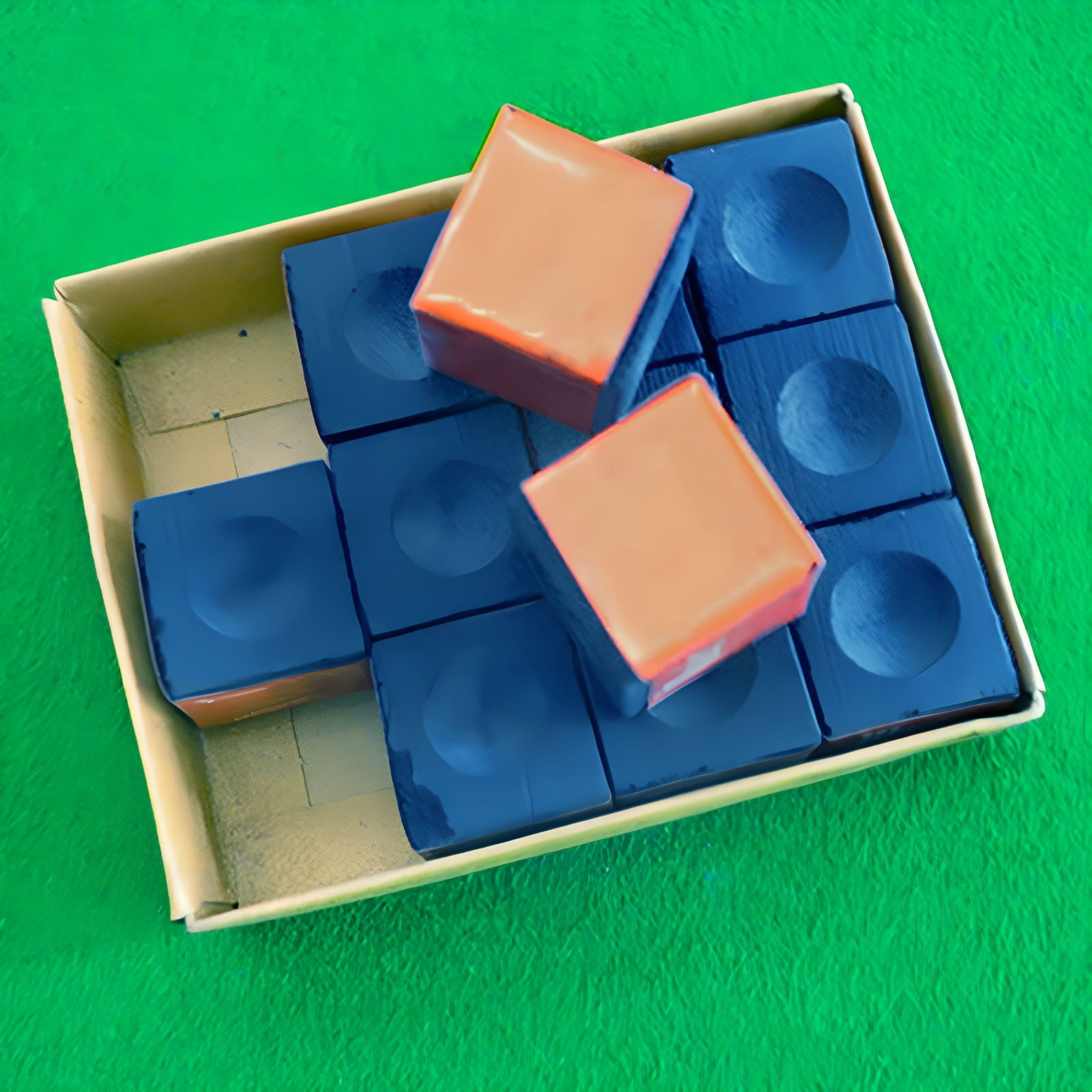 BESTSKY Billiard Table Chalk Pool Snooker Cue Tip The Blue Chalk ...