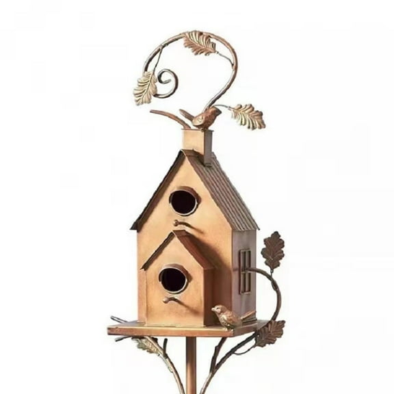 BESTSKY Bird Feeder,Stunning Copper Design Bird Feeders,Spacious Birdhouse Space Hummingbird House,Easy Installation and Maintenance Bird House