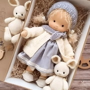 BESTSKY Birthday Gift of Waldorf Handmade Doll 13.38x9.44x3.54 inches