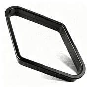 BESTSKY Black Billiards 9 Ball Diamond Pool Table Ball Rack, Plastic 9-Ball Pool Table Triangle Rack for Standard 2-1\\/4" Pool Balls, Pool Table Accessories for Home Game Room