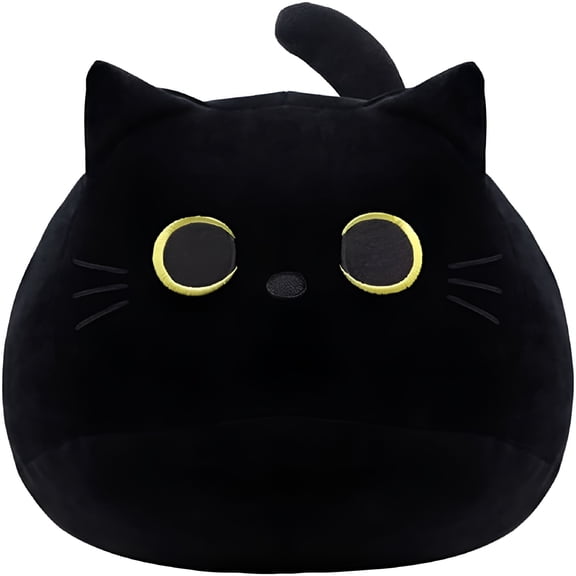 BESTSKY Black Cat Plush Toy,Cute Black Cat Stuffed Animals,40cm
