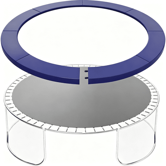 BESTSKY Blue 15 Ft 14 ft 12ft Trampoline Spring Cover,with Easy Install Split Design,Universal Trampoline Pad Replacement