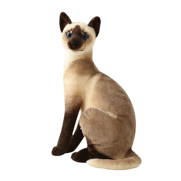 BESTSKY Body Pillow Siamese Cat Funny Stuff Simulate Kitten Weighted Stuffed Animals Style 1 35cm