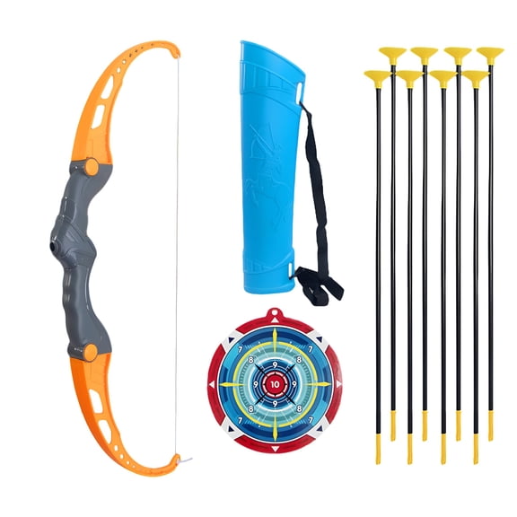 BESTSKY 2026 New Bow&Arrow Set for Kids,Led Light Up Archery Set with 8 Suction Cup Arrows,Outdoor Toy for Boy Girl Age 4-8 8-12 with Standing Target&Quivers,Birthday Gift for Kid 5 6 7 8 9 Year Old