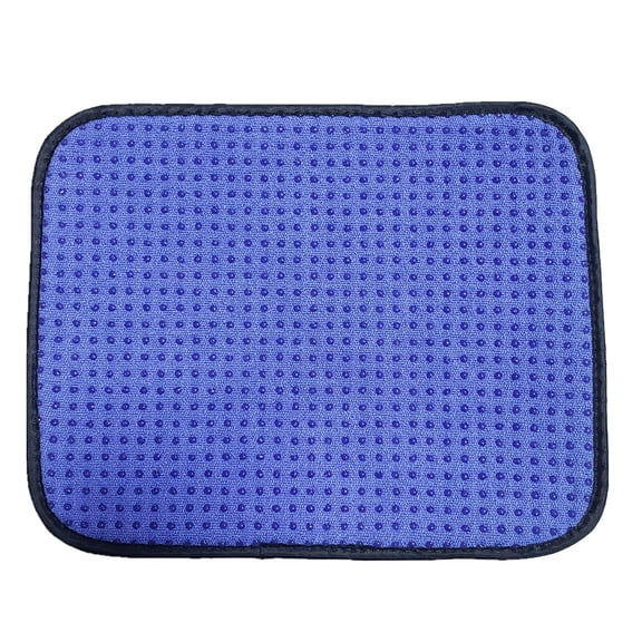 BESTSKY Bowling Ball Towel,Microfiber Bowling Accessories,Recycled Non-Slip Silicone Design Bowling Shammy Pad,Blue