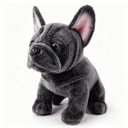 BESTSKY Bulldog Stuffed Animals Realistic Dog,9" Dog Stuffed Animals Soft Cuddly Gray Bulld Og Stuffed D Og Plush,Puppy Plush Toys for Kids Girls Boys Huggable & Washable