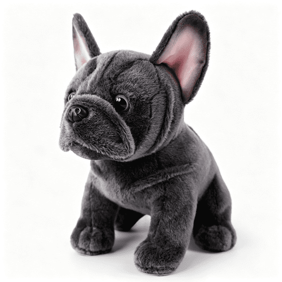 BESTSKY Bulldog Stuffed Animals Realistic Dog,9" Dog Stuffed Animals Soft Cuddly Gray Bulld Og Stuffed D Og Plush,Puppy Plush Toys for Kids Girls Boys Huggable & Washable