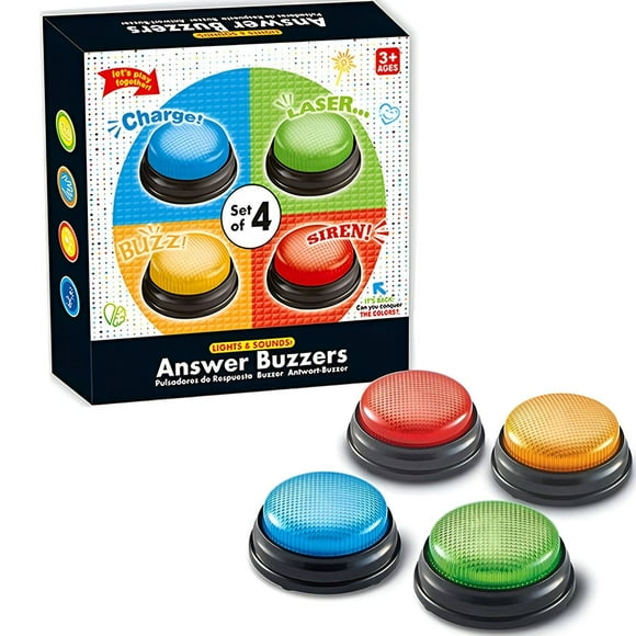 BESTSKY Buzzers for Trivia Games,Quiz Buzzer Family Feud,Reaction Ability Game Shows,Multicolor