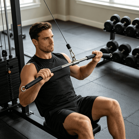 BESTSKY Cable Attachments for Gym,Heavy Cable Handles with Solid ABS Core Grips,D Handle Cable Attachment,Cable Machine Handles for Resistance Bands