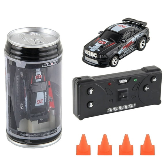 BESTSKY Canned Remote Control Car Endless Fun Tank Car Creative Play Mini Car Black