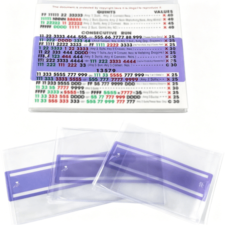 BESTSKY Card Line Positioning Set (Includes 4Pcs Line Finder and 4Pcs Card Sleeve),Quickly Track Line Guides,Easy to Remove and Keep in One Place,Accessories and Gifts,Purple