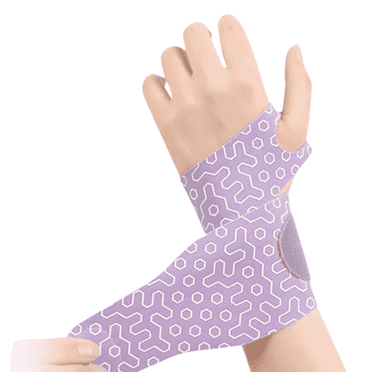 BESTSKY Carpal Tunnel Wrist Brace Sports Wrist Wrist Splint Ultra-Thin Carpal Tunnel Fingerless Gloves for Women Purple