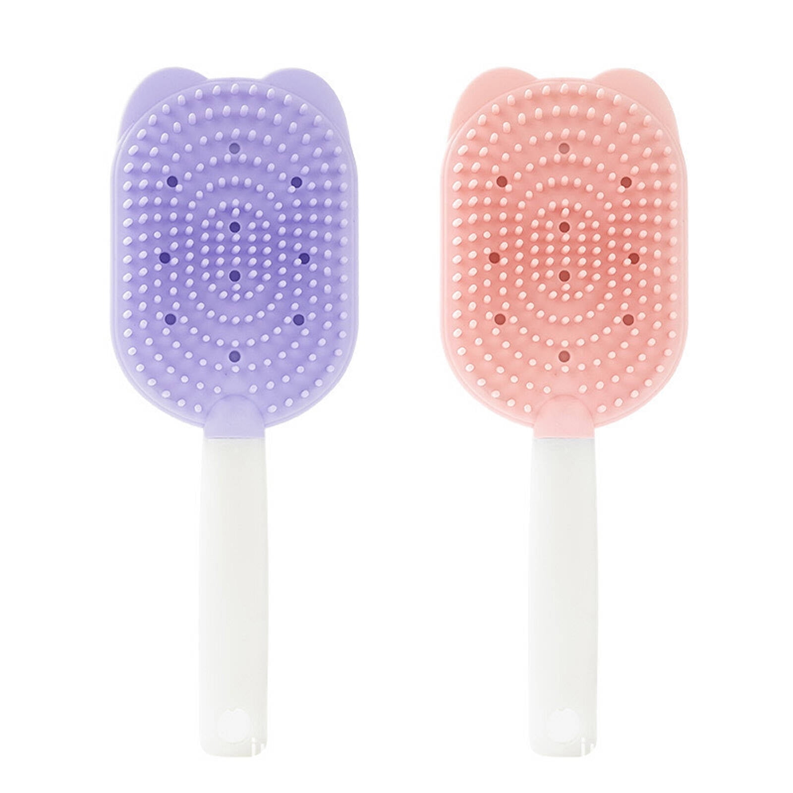 Image showcasing BESTSKY Cat Brush, Gentle Silicone Handle Dog Brush, Multi-Use Grooming ...