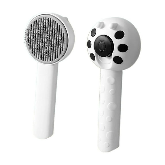 BESTSKY Cat Brush,High-Efficiency Fur Removal Dog Brush,Gentle Skin Care Cat Stuff,White