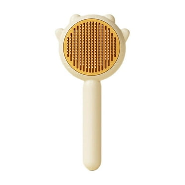 BESTSKY Cat Brush,Soft Steel Needle Dog Brush,Comfortable Grooming Cat Stuff,Yellow
