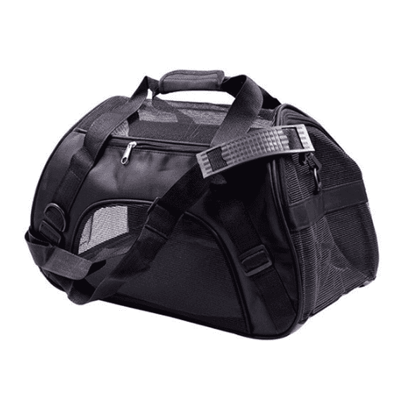 BESTSKY Cat Carrier,Foldable and Compact Cat Backpack,Breathable Mesh Comfort Design Dog Carriers for Small Dogs,Spacious Soft Carrier for Travel,Black53*32*26cm