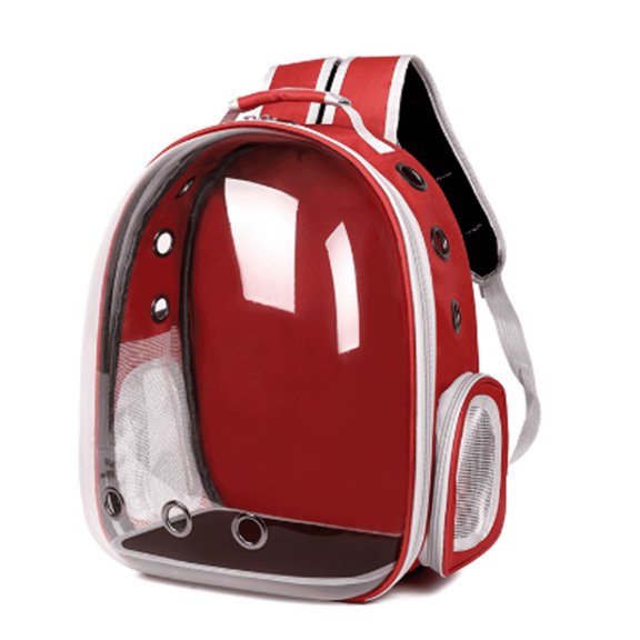 BESTSKY Cat Carrier,Panoramic View Cat Backpack,Ergonomic Comfort Cat Backpack Carrier,Stylish & Practical Cat Bag,Red