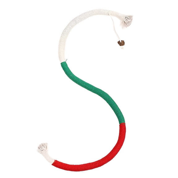 BESTSKY Cat Chew Toy,Safe Play Cat Chew Rope,No Wires Inside Cat Toys Interactive,Red