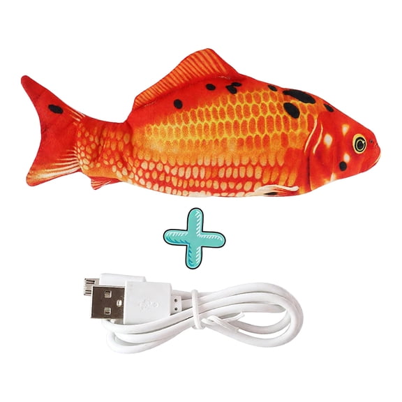BESTSKY Cat Electric Kicker Toy,Realistic Electric Fish Cat Wagging Fish Toy,Easy to Clean Cat Toys for Indoor,Style1