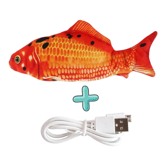 BESTSKY Cat Electric Kicker Toy,Realistic Electric Fish Cat Wagging Fish Toy,Easy to Clean Cat Toys for Indoor,Style1