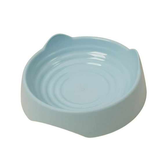 BESTSKY Cat Food Bowl,Elevated Cat Bowls,Raised Cat Bowls for Indoor Cats,Blue,7.87*6.50*2.36In