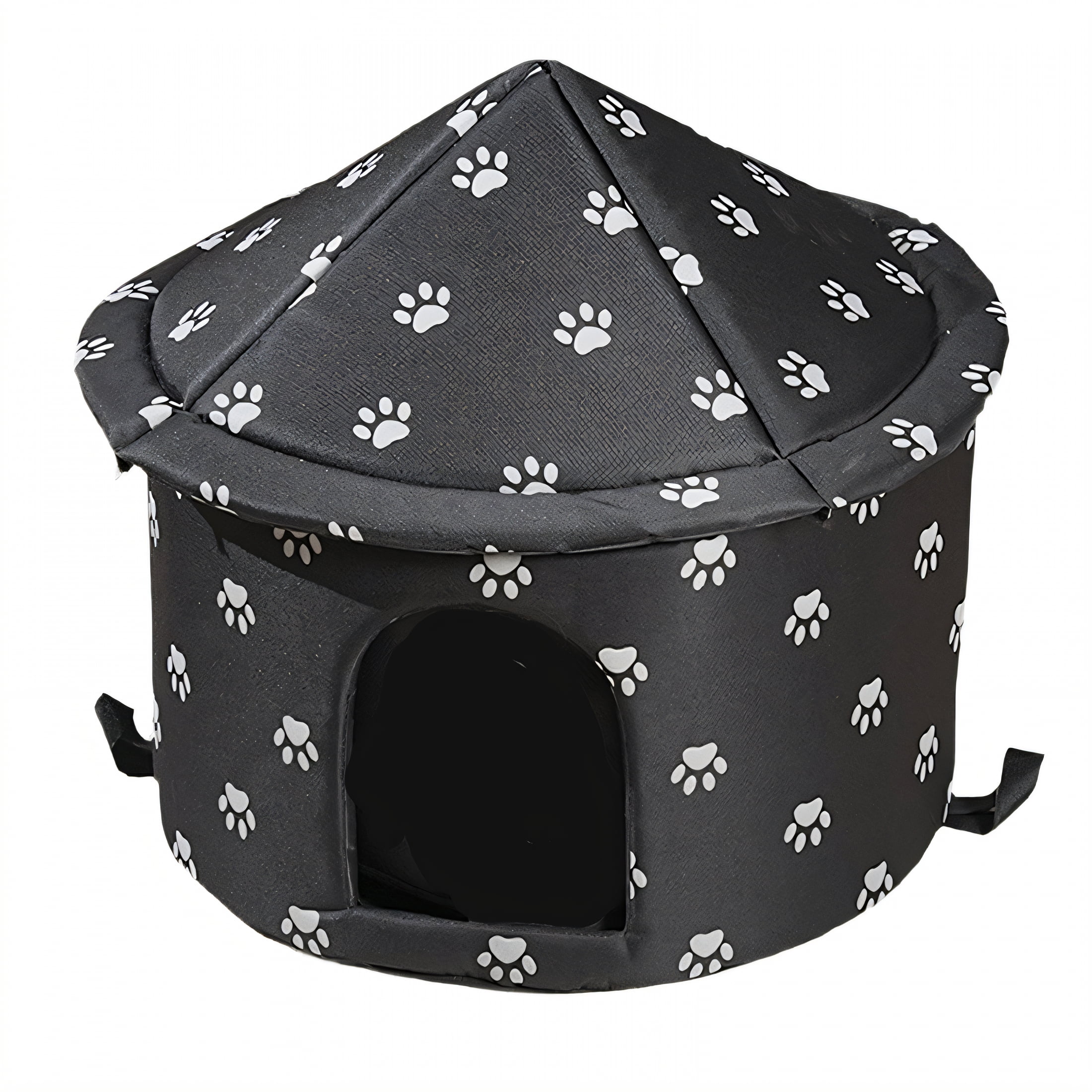 BESTSKY Cat House,House-Shaped Structure Cat Houses for Outdoor Cats,Windproof Drag Prevention Outdoor Cat House,L