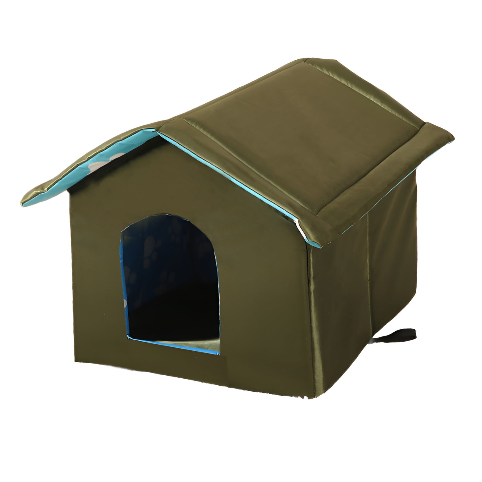 BESTSKY Cat House,Portable Outdoor House Heated Cat House,Simple to Set Up Anywhere Outdoor Cat House Heated,Style1,45*43*40cm