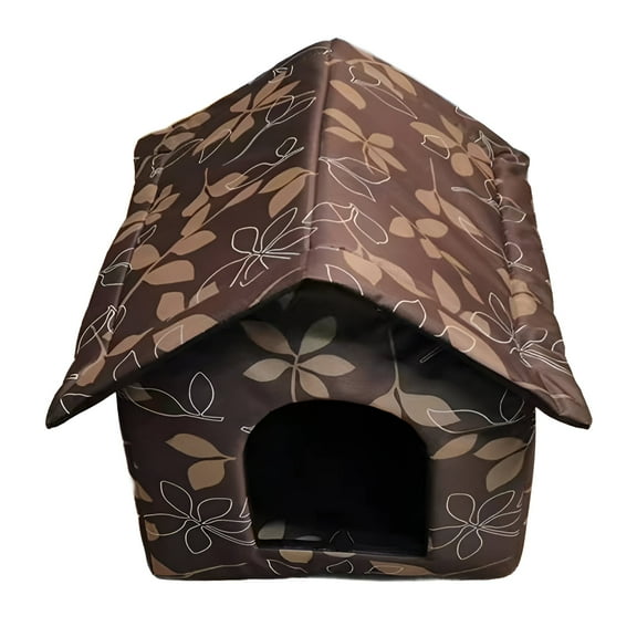 BESTSKY Cat House,Quick Assembly Heated Cat House,Stable Tent Setup Outdoor Cat House Weatherproof,Style1,S,35*30*35cm