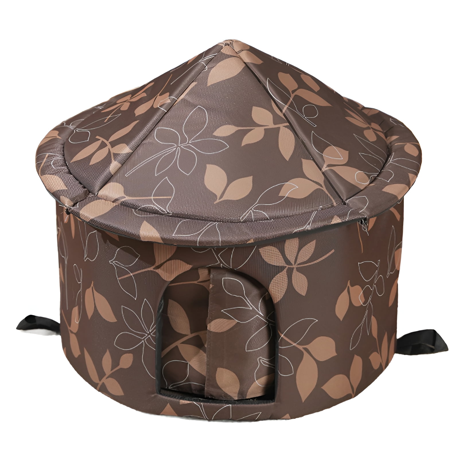 BESTSKY Cat House,Secure and Sturdy Heated Outdoor Cat House,Pet Tent with Wind Protection Cat Houses for Outdoor Cats,Style2,S,30*40cm