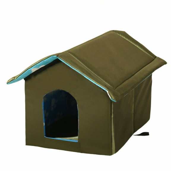 BESTSKY Cat House,Stable Structure Cat Houses for Outdoor Cats,600D Oxford Fabric Outdoor Cat House,S