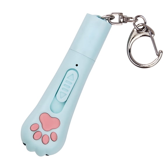 BESTSKY Cat Laser Pointer Toy with 3 Modes&5 Light Patterns,Usb-Rechargeable Laser Pointer for Cat for Fun Indoor Interaction,Cat Gifts for Households with Cats,Blue