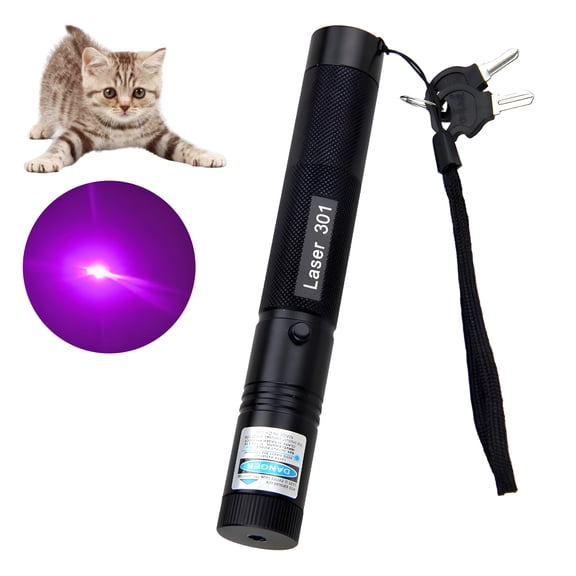 BESTSKY Cat Laser Toy with Adjustable Focal Length, Safe lazer pointer for cat with Child Safety Lock, Fun Interactive Laser Pointer for Cats, Cat Gifts for Multi-Cat Families, Blue