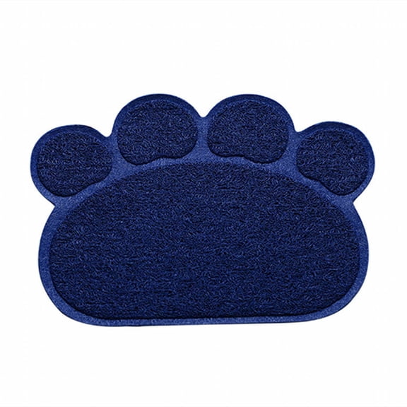 BESTSKY Cat Litter Mat,Easy to Clean Litter Matt for Cat,Protects Home Environment Cat Rug,Blue,S