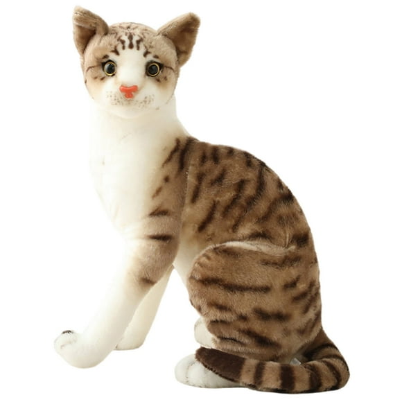 BESTSKY Cat Stuffed Animal,20cm Realistic Cat Stuffed Cat,Comfortable Feel Clear Printing Realistic Cat,Style5