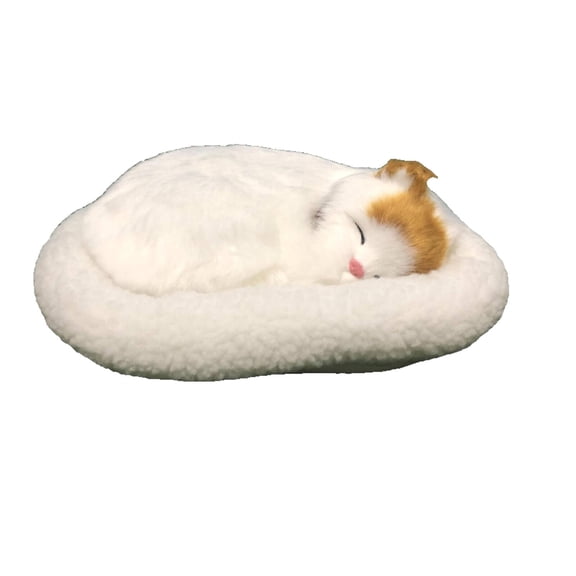 BESTSKY Cat Stuffed Animal,32*27*11cm Realistic Design Cat Stuffy,Soft Plush Breathing Function Stuffed Animal Cat,Style1