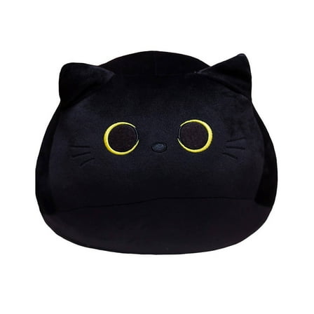 BESTSKY Cat Stuffy Black Cat Plush Toy Funny Stuff Cat Pillow Weighted Stuffed Animals Style 6 10cm