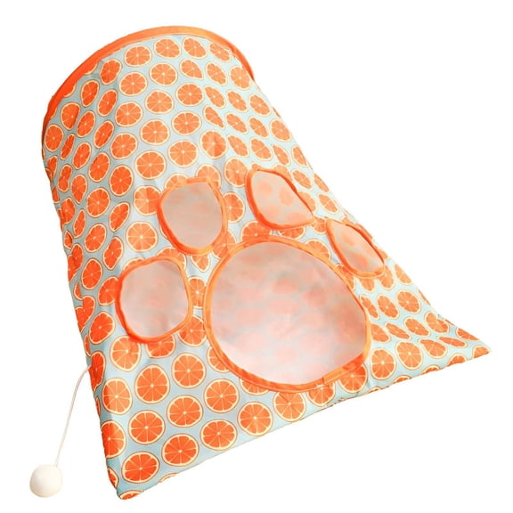 BESTSKY Cat Tunnel Bags,Cat Tunnel Cat Drill Bag Toy,Exploring Instincts Cat Tunnel,Orange