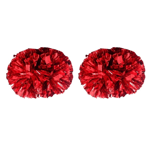 BESTSKY Cheerleading Pom Poms with Baton Handle for Team Spirit Sports Dance Cheering Kids Adults (2 Packs)