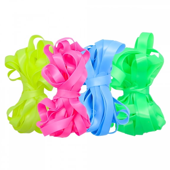 BESTSKY Chinese Jump Rope High Elastic Skipping Rope Outdoor Lawn Game, Birthday/Chinese New Year Gift, Red+Yellow+Blue+Green